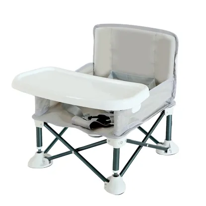Picture of Portable Baby Seat for Indoor/Outdoor Use-Grey-31cm (L) x 30cm (W) x 36cm (H)