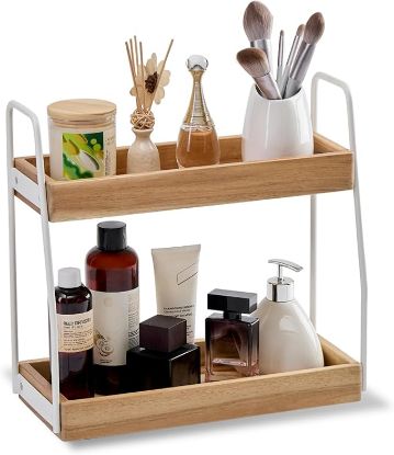 Picture of Thyoi Acacia Wood 2-Tier Countertop Organizer-15.4”x 6.7”x14.6”