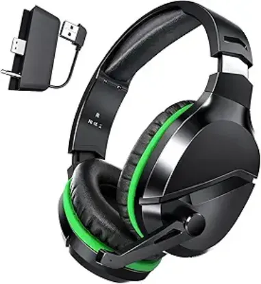 Picture of Wireless Gaming Headset for Xbox Series X|S, Xbox One, PS5, PC, Mac, Switch-Black/Green