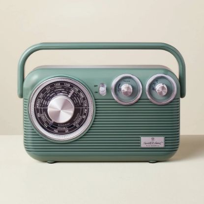 Picture of Hearth & Hand™ with Magnolia-Retro Portable AM/FM Bluetooth Radio-Green