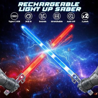 Picture of VATOS 2PCS Rechargeable Light Sword for Kids