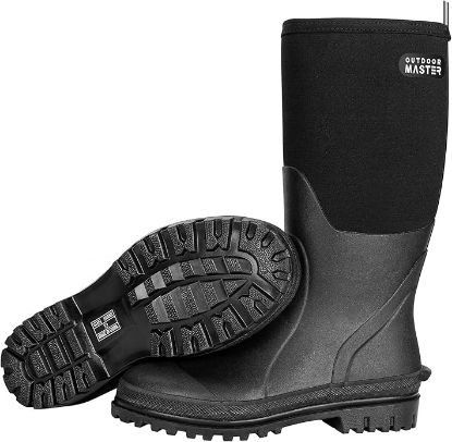 Picture of OutdoorMaster Hunting Boots for Men-Black-Size 9