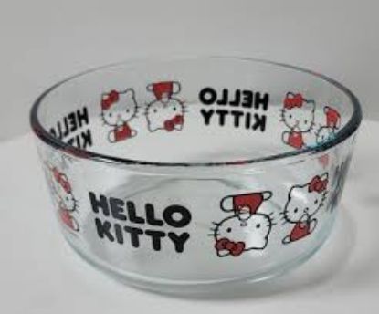Picture of Set of 4 Glass Pyrex Hello Kitty Bowls-4 cup