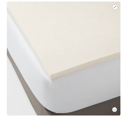 Picture of Threshold™ Full 1.5" Performance Memory Foam Mattress Topper-Cream