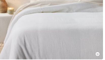 Picture of Casaluna™ Full/Queen Heavyweight Linen Blend Comforter - White