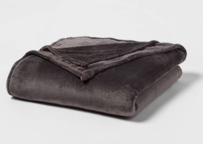 Picture of Threshold™ Full/Queen Microplush Bed Blanket - Hot Coffee