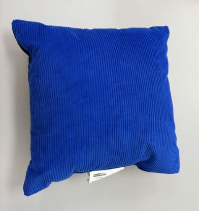 Picture of 2-Room Essentials™ 16" X 16" the Corduroy Collection Square Throw Pillow - Blue