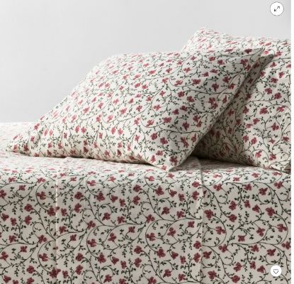 Picture of Threshold™ Queen Ultra Soft Flannel Sheet Set - Ivory Floral
