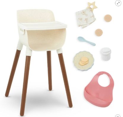 Picture of LullaBaby Doll High Chair and Accessories Set