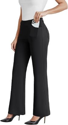 Picture of Women's DLOODA Dress Work Pants-Black-Size Medium