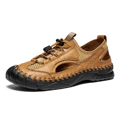 Picture of Men's GREKS Closed Toe Sandals - Brown - Size 10