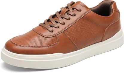 Picture of Men's Bruno Marc Casual Dress Sneakers - Brown - Size 9