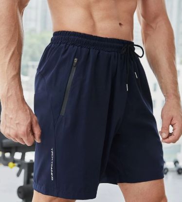 Picture of Men's Drawstring Shorts - Navy Blue - XXXL