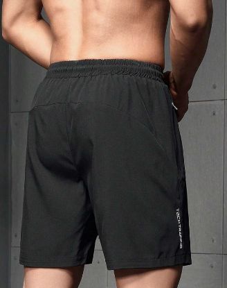 Picture of Men's Drawstring Shorts - Black - XXXL