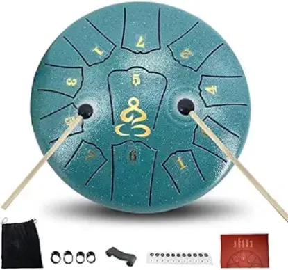Picture of Steel Tongue Drum -Malachite Green