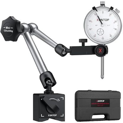 Picture of XUNTOP Dial Indicator 1inch/0.001inch with 132lbs/60kg Magnetic Base