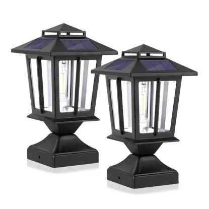 Picture of Solar Post Lights 4X4 Outdoor, Waterproof Fence Post Lights 2 PK