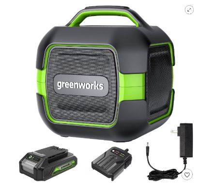 Picture of Greenworks POWERALL 24V Outdoor Bluetooth Portable Speaker