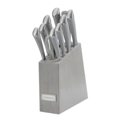 Picture of Cuisinart Classic Stainless Steel Cutlery - 11-pc Block Set - Gray
