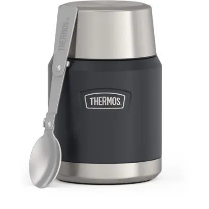 Picture of Thermos Stainless Steel Insulated Food Jar with Spoon -16oz - Graphite