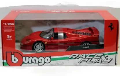 Picture of Ferrari F50, Red - Bburago 26010 - 1/24 scale Diecast Model Toy Car