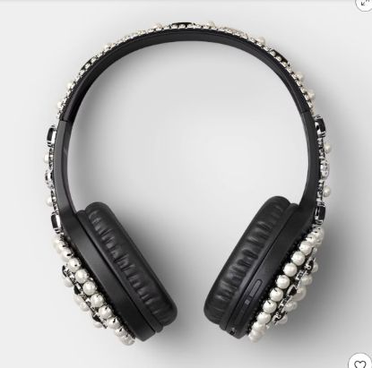 Picture of Embellishment On-Ear Headphones - heyday™ Jewel Black