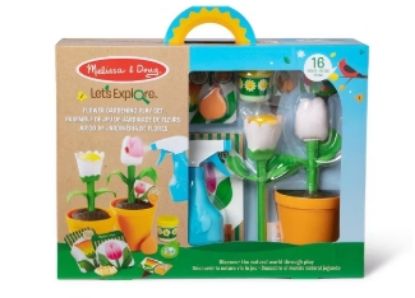 Picture of Melissa & Doug Let's Explore Flower Gardening Play Set with Color-Changing Flowers - 16pc