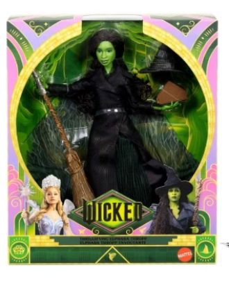 Picture of Universal Pictures’ Wicked: For Good Deluxe Elphaba Doll with Movie-Inspired Outfit & 4 Accessories