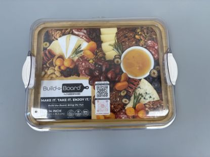 Picture of Farberware Build-A-Board Bamboo Cutting Board with Clear Locking Lid