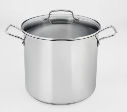 Picture of Cuisinart 16qt Stainless Steel Stock Pot with Cover - Silver