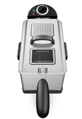 Picture of Chefman Fry Guy Pro 3 qt Stainless Steel Deep Fryer