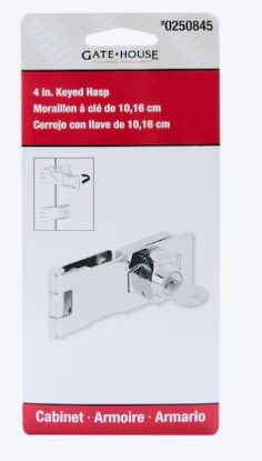 Picture of Gatehouse 4-in Zinc Keyed hasps - Box of 4