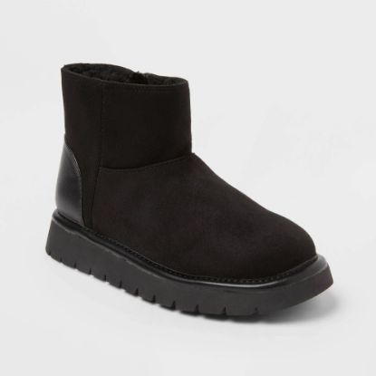 Picture of Girls' Honor Faux Suede Style Boots - Cat & Jack™ Black 3