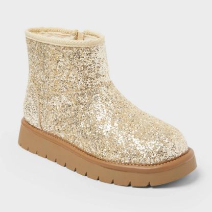 Picture of Girls' Honor Faux Suede Style Boots - Cat & Jack™ Gold 13
