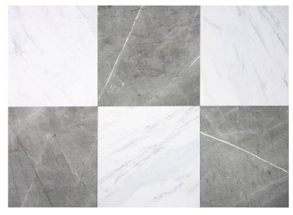 Picture of FloorPops 10ct 12"x12" Bonneville Peel and Stick Floor Tiles - 5-White & 5-Charcoal