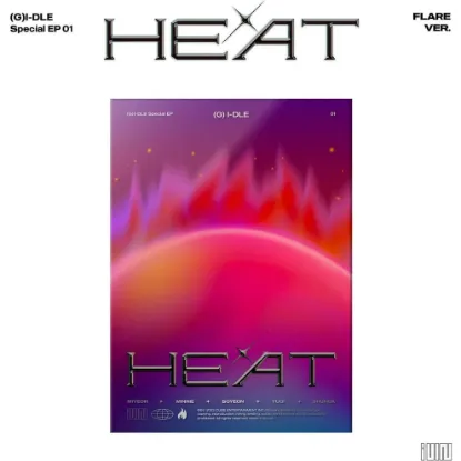 Picture of (G)I-DLE - HEAT - (FLARE VER.) - Exclusive Random 2.2 inch X 3.3 inch photo card (random 1 of 5)