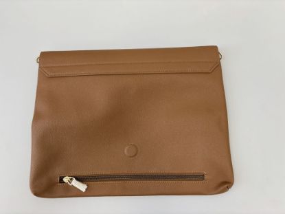 Picture of Verlye Vegan Leather Laptop Sleeve Clutch - Brown