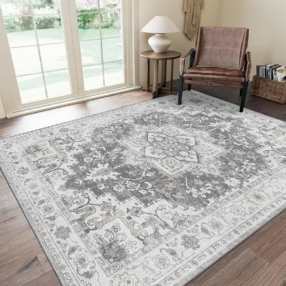 Picture of GENIMO 8' x 10' Area Rug for Living Room - Gray