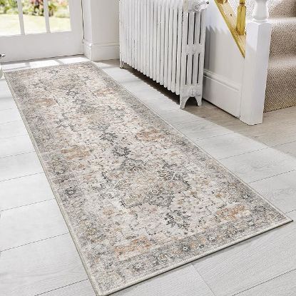 Picture of GENIMO 2' x 7' Area Rug for Living Room - Light Taupe Brown