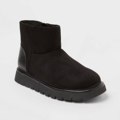 Picture of Girls' Honor Faux Suede Style Boots - Cat & Jack™ Black - Size 1