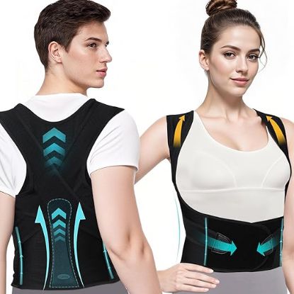 Picture of Cofoe Posture Corrector for Women and Men - Black - XXL