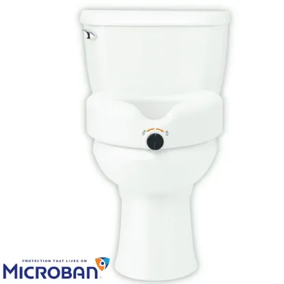 Picture of Medline Toilet Seat Riser for Seniors - White