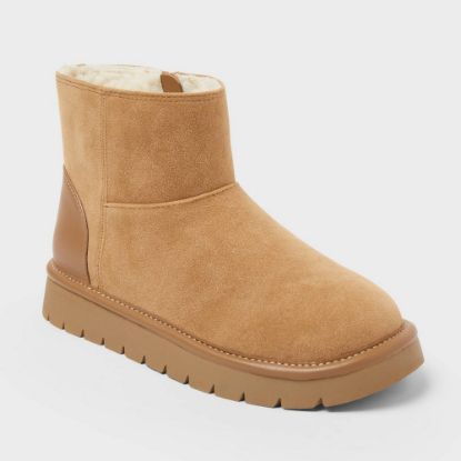Picture of Girls' Honor Faux Suede Style Boots - Cat & Jack™ Cognac -Size 13