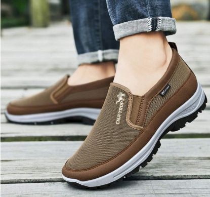 Picture of Men's Shock Absorption Lightweight Outdoor Sports Shoes - Brown - Size 46(U.S. Size 12.5)