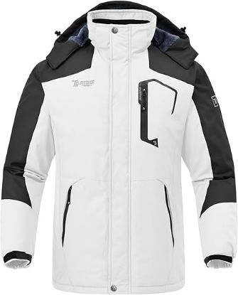 Picture of Rdruko Men's Ski Snow Jacket - White - Size Large