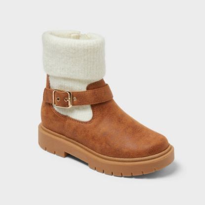 Picture of Girls' Lug Sole Boots - Cat & Jack™ Cognac - Size 5