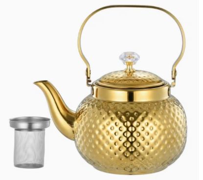 Picture of Stainless Steel Tea Kettle - Color Golden