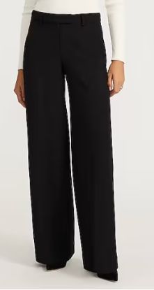 Picture of Editor Mid Rise Wide Leg Pant- Pitch Black -Size 0S
