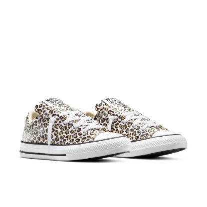 Picture of Converse Kids' Street Low Cheetah Sneakers - Cream - Size 3
