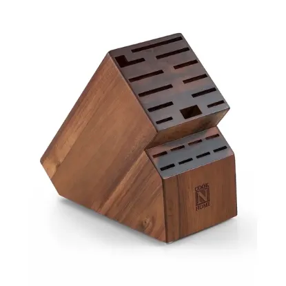 Picture of Cook N Home Basics, Acacia Wood Cutlery Storage Block WITHOUT Knives